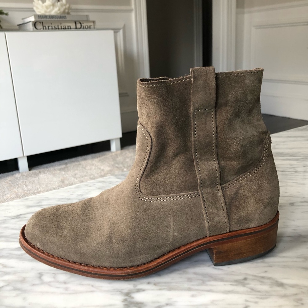 La Botte Gardiane suede taupe Elsa-Elliott boots 9